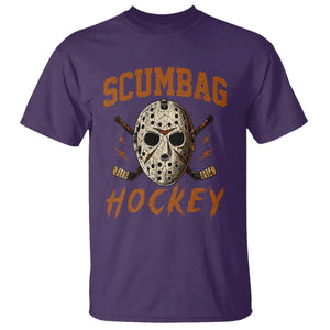 Scumbag Hockey Goalie Mask Distressed Sports Graphic T Shirt TS02 Purple Print Your Wear