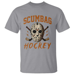 Scumbag Hockey Goalie Mask Distressed Sports Graphic T Shirt TS02 Sport Gray Print Your Wear