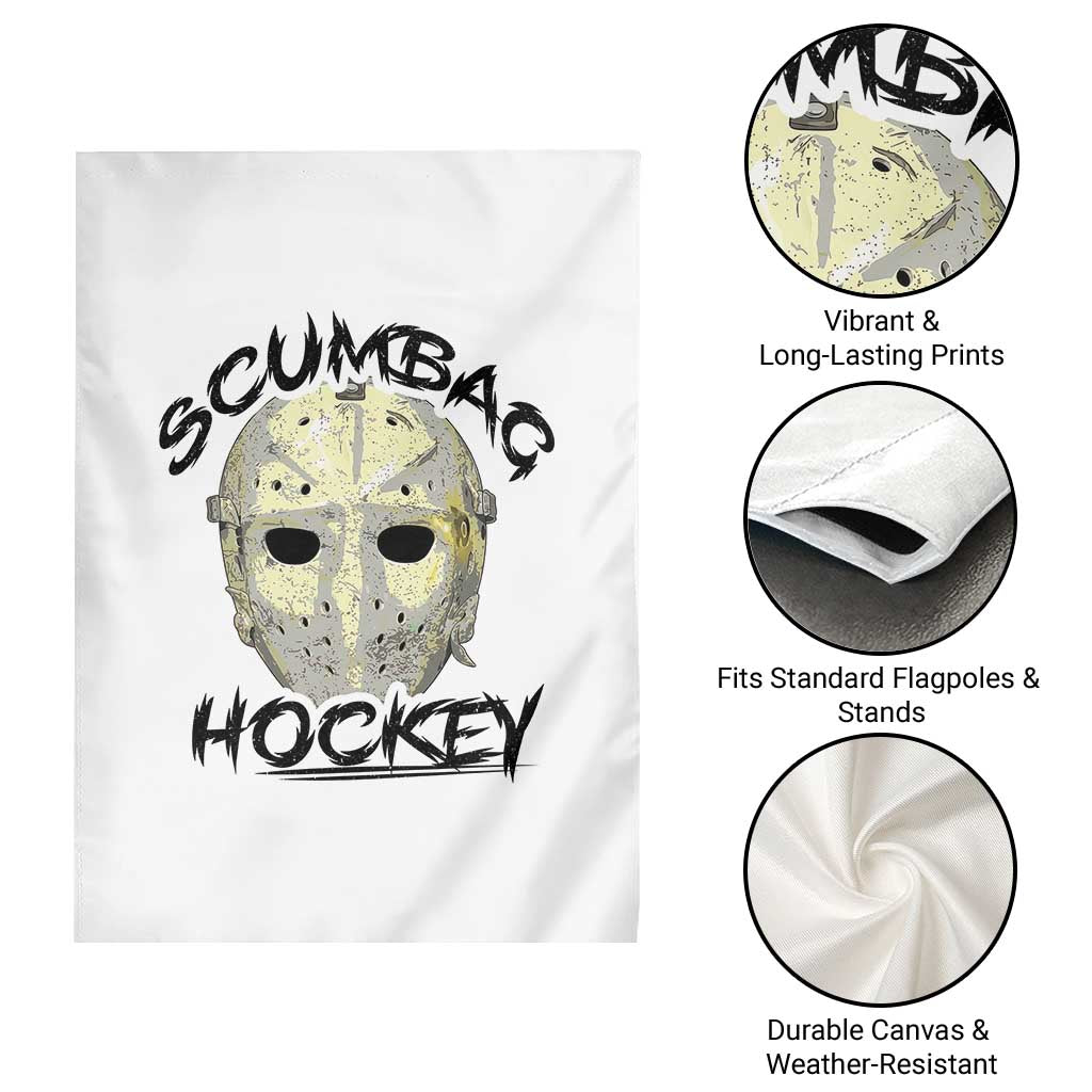 Scumbag Hockey Goalie Mask Vintage Graphic Garden Flag TS02 Print Your Wear