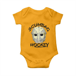 Scumbag Hockey Goalie Mask Vintage Graphic Baby Onesie TS02 Gold Print Your Wear