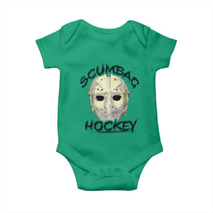 Scumbag Hockey Goalie Mask Vintage Graphic Baby Onesie TS02 Irish Green Print Your Wear