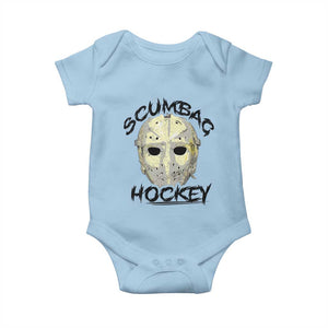 Scumbag Hockey Goalie Mask Vintage Graphic Baby Onesie TS02 Light Blue Print Your Wear