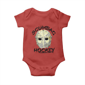 Scumbag Hockey Goalie Mask Vintage Graphic Baby Onesie TS02 Red Print Your Wear