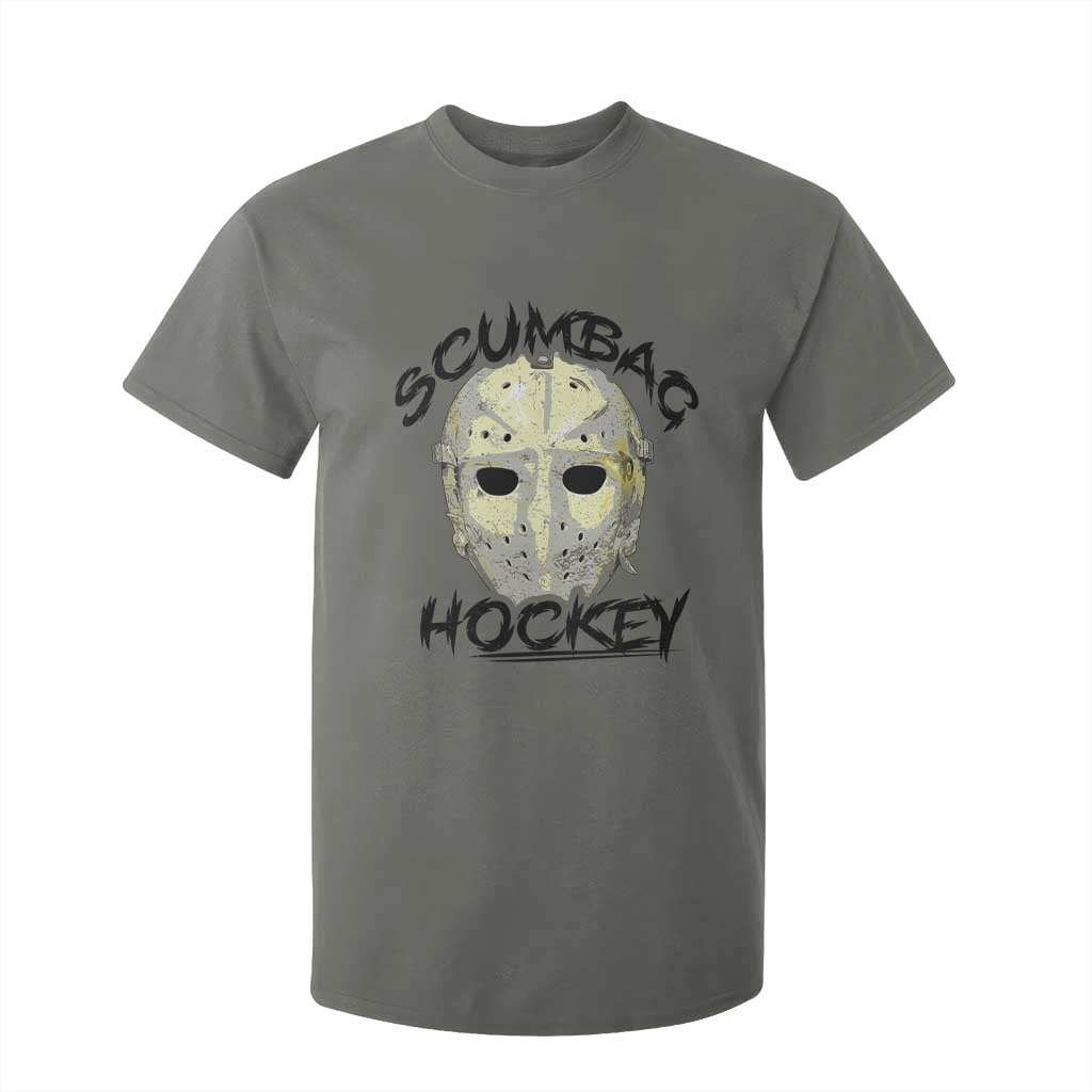Scumbag Hockey Goalie Mask Vintage Graphic T Shirt For Kid TS02 Military Green Print Your Wear