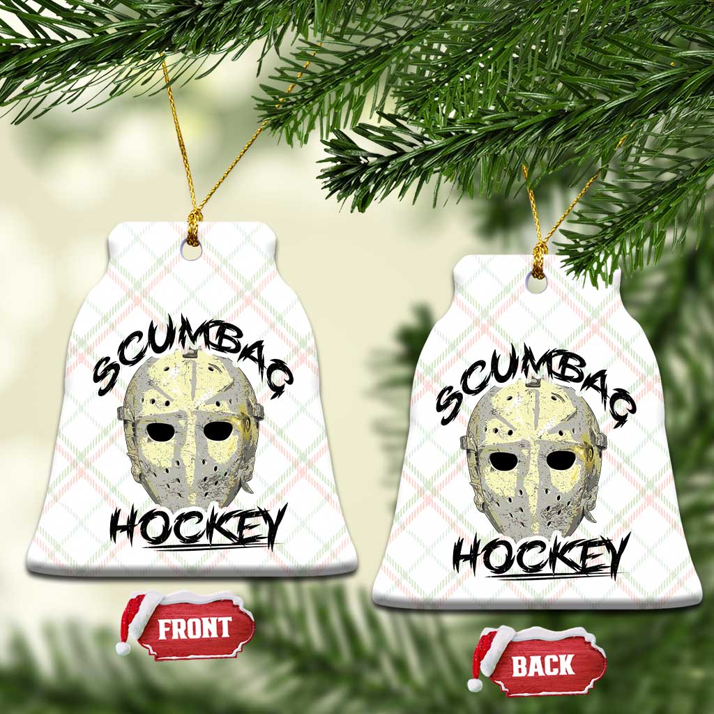 Scumbag Hockey Goalie Mask Vintage Graphic Ceramic Ornament TS02 Print Your Wear