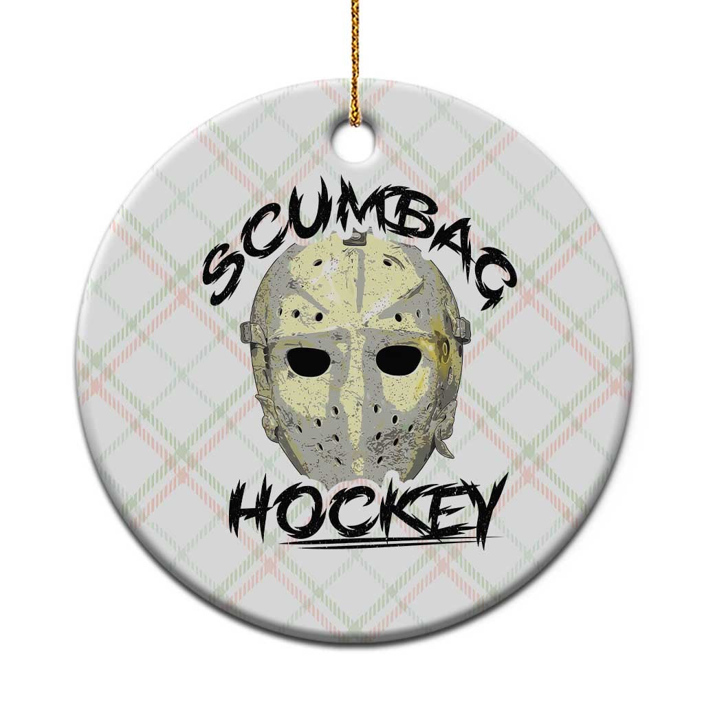 Scumbag Hockey Goalie Mask Vintage Graphic Ceramic Ornament TS02 1pc Christmas Plaid Print Your Wear