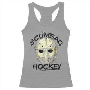 Scumbag Hockey Goalie Mask Vintage Graphic Racerback Tank Top TS02 Sport Gray Print Your Wear