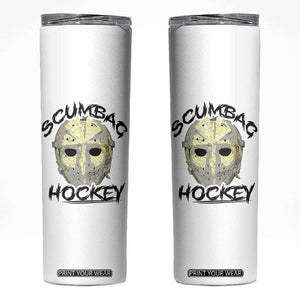 Scumbag Hockey Goalie Mask Vintage Graphic Skinny Tumbler TS02 White Print Your Wear