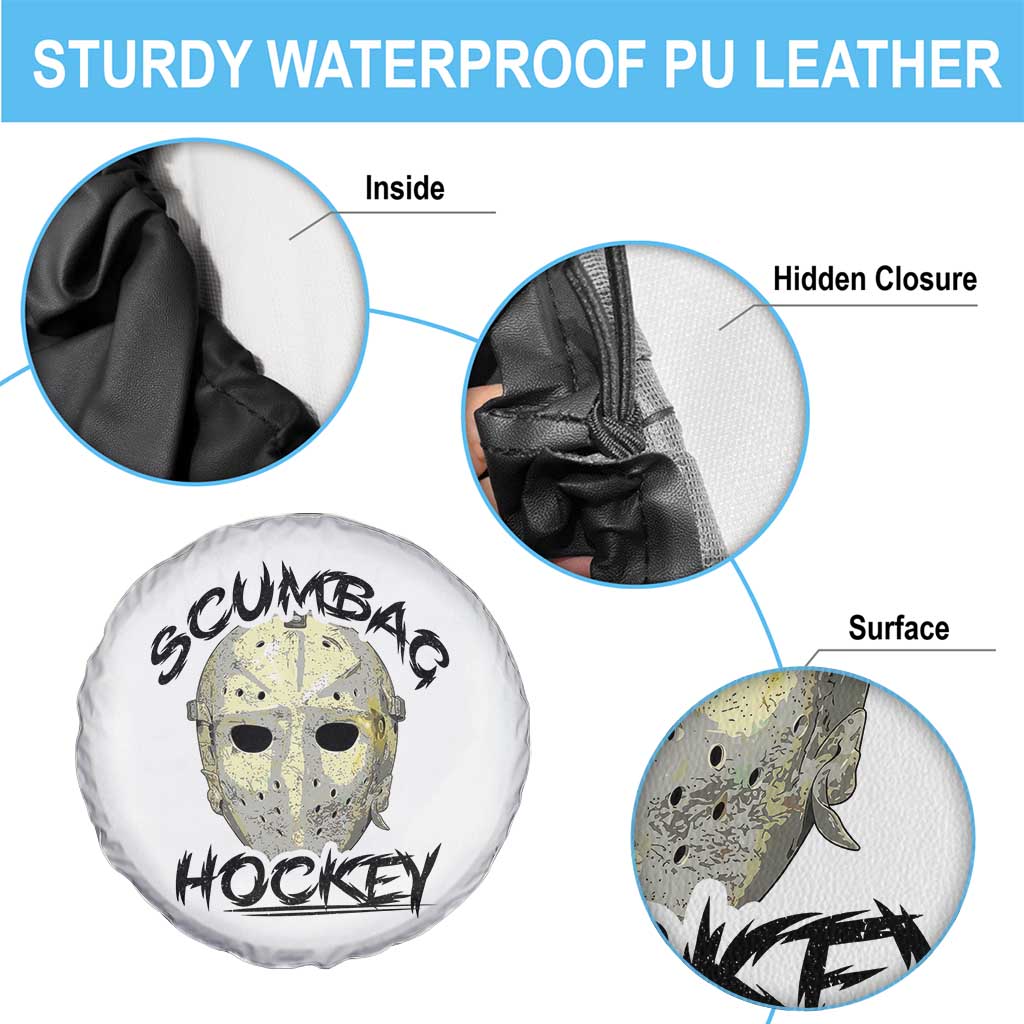 Scumbag Hockey Goalie Mask Vintage Graphic Spare Tire Cover TS02 Print Your Wear