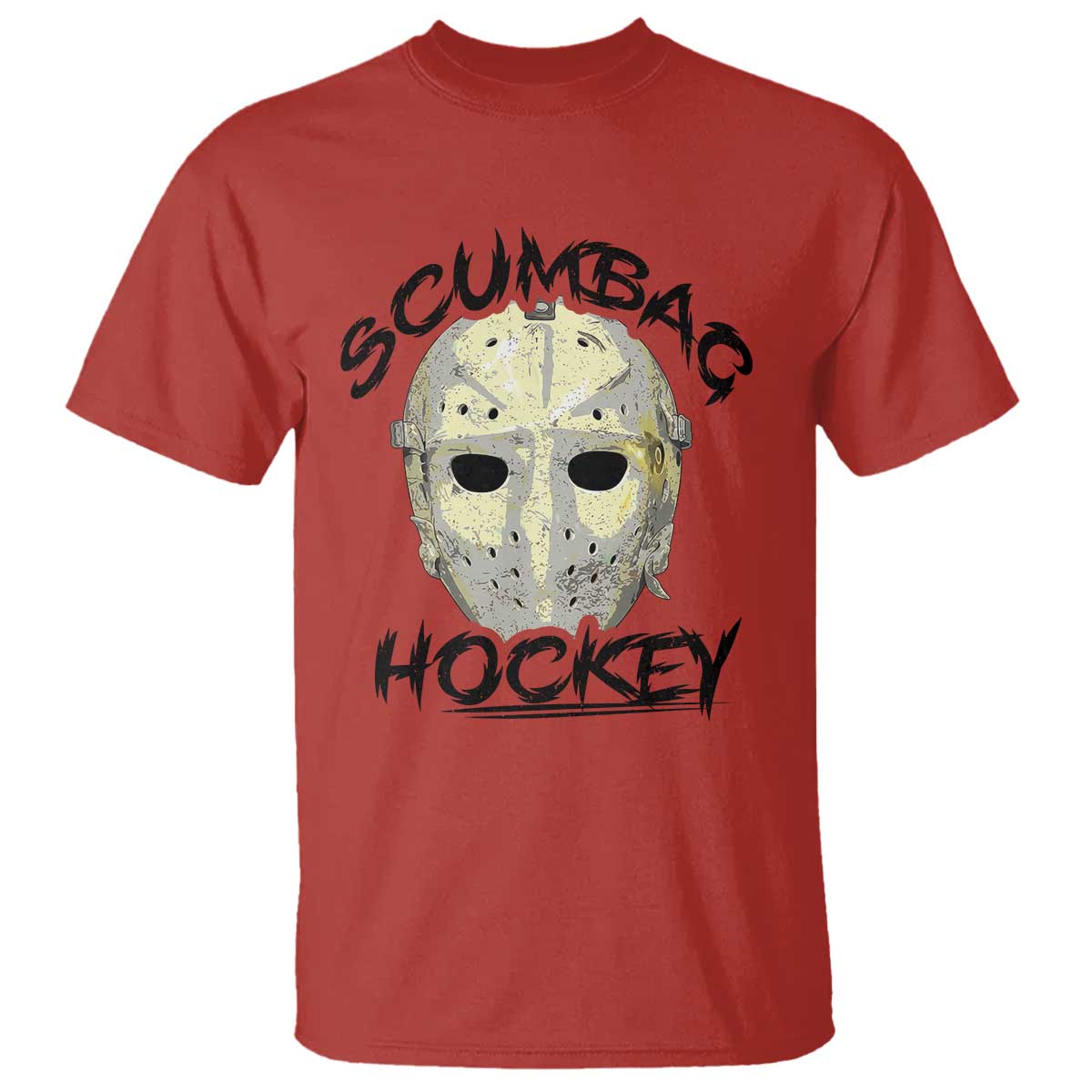 Scumbag Hockey Goalie Mask Vintage Graphic T Shirt TS02 Red Print Your Wear
