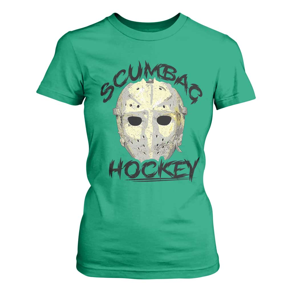 Scumbag Hockey Goalie Mask Vintage Graphic T Shirt For Women TS02 Irish Green Print Your Wear