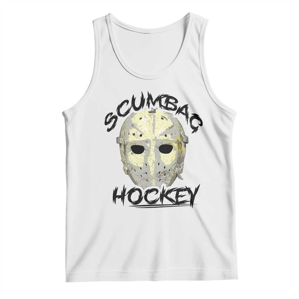 Scumbag Hockey Goalie Mask Vintage Graphic Tank Top TS02 White Print Your Wear