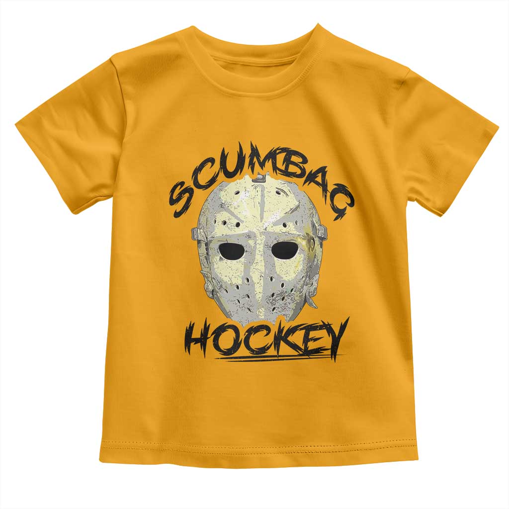 Scumbag Hockey Goalie Mask Vintage Graphic Toddler T Shirt TS02 Gold Print Your Wear