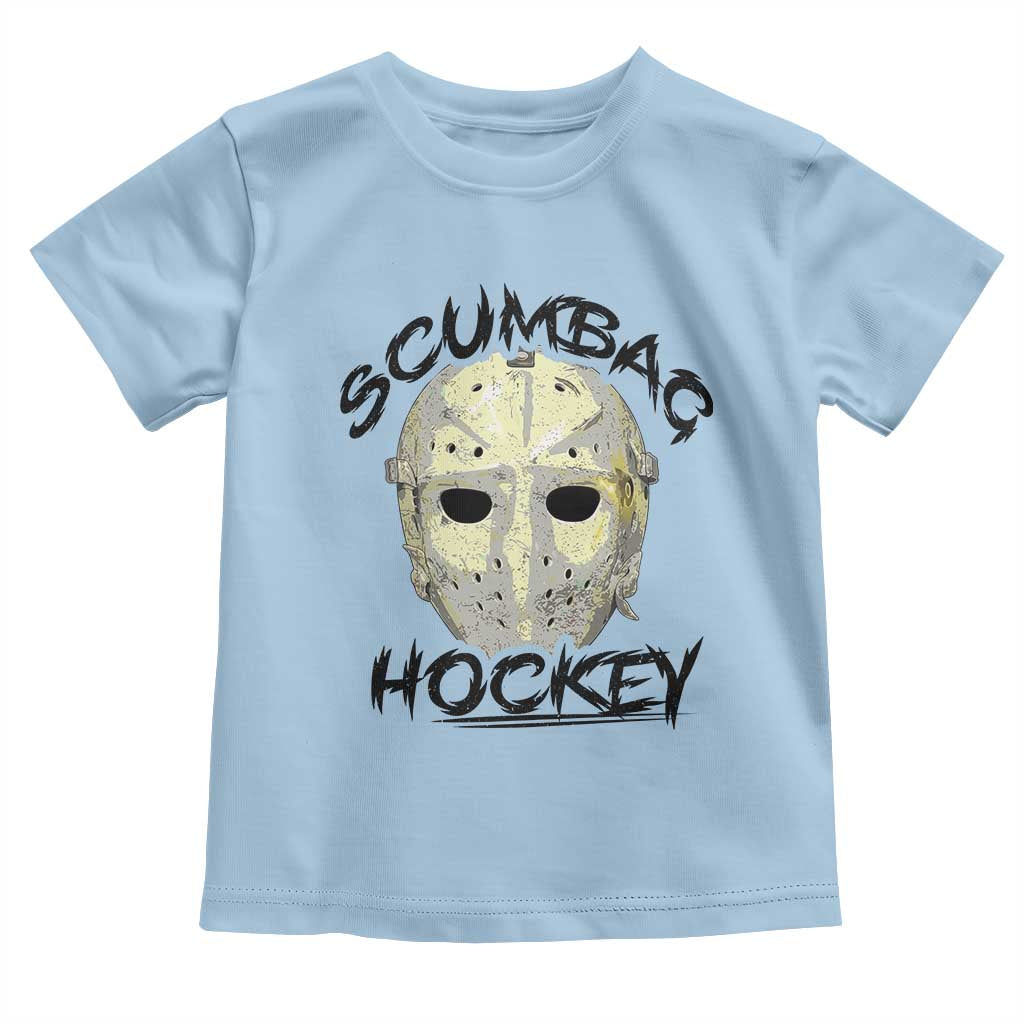 Scumbag Hockey Goalie Mask Vintage Graphic Toddler T Shirt TS02 Light Blue Print Your Wear