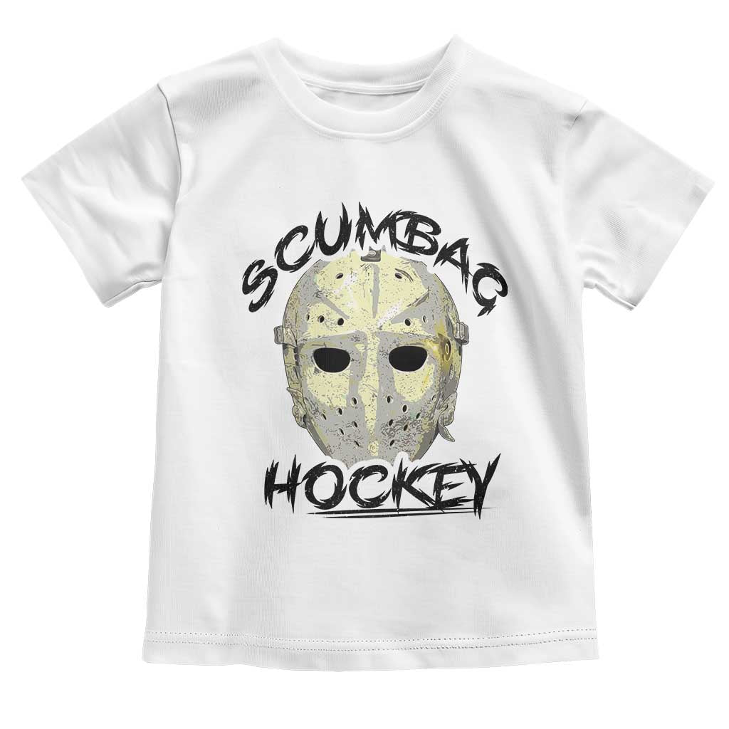 Scumbag Hockey Goalie Mask Vintage Graphic Toddler T Shirt TS02 White Print Your Wear