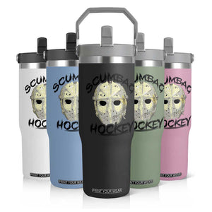Scumbag Hockey Goalie Mask Vintage Graphic Flip Straw Tumbler TS02 Print Your Wear