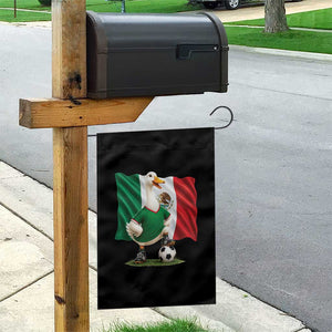 Merlin the Duck Mexico Flag Soccer Player Garden Flag Mexican Pride Football Fans
