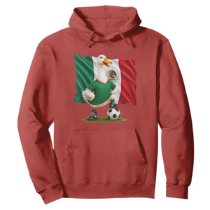 Merlin the Duck Mexico Flag Soccer Player Hoodie Mexican Pride Football Fans
