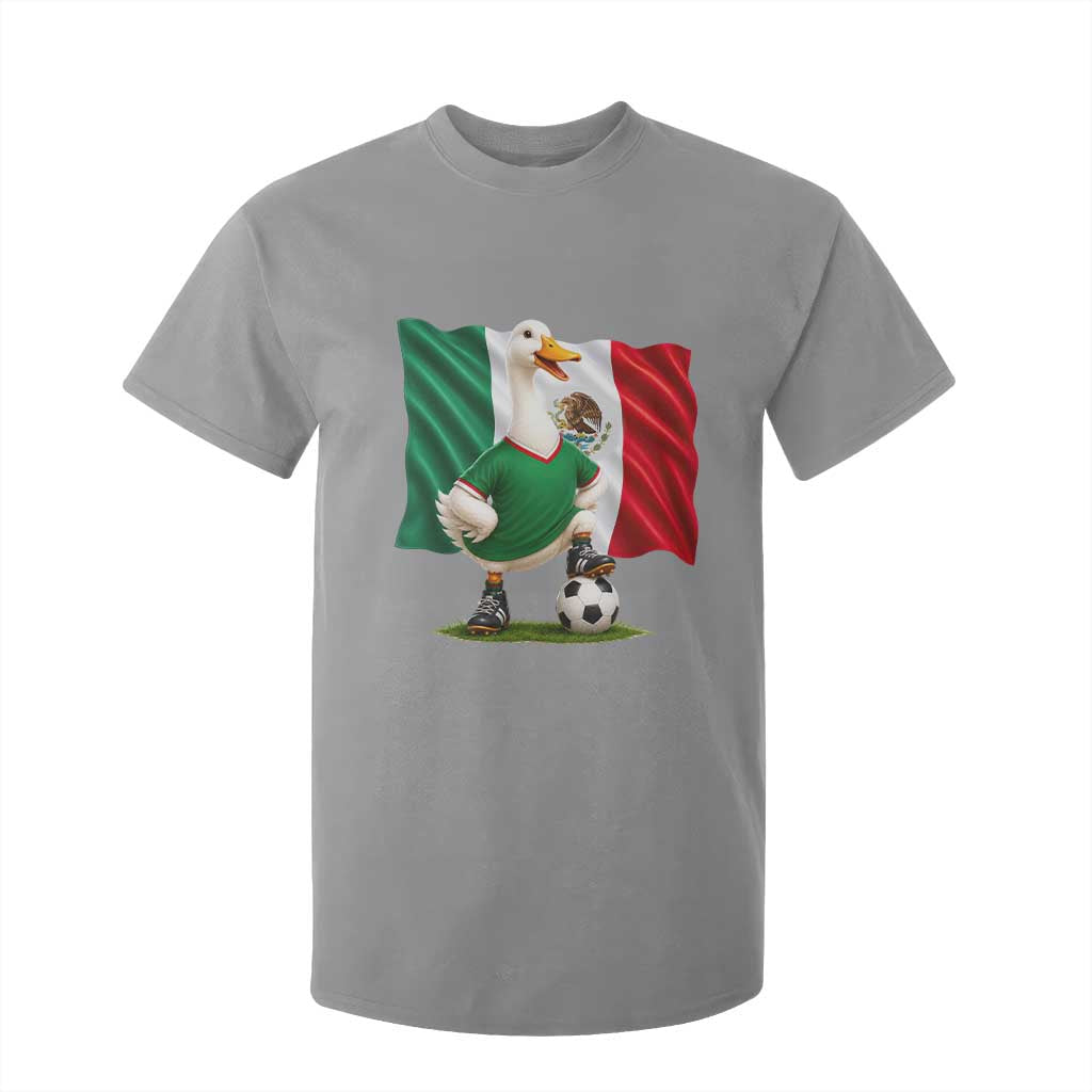 Merlin the Duck Mexico Flag Soccer Player T Shirt For Kid Mexican Pride Football Fans