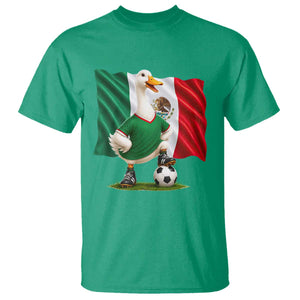 Merlin the Duck Mexico Flag Soccer Player T Shirt Mexican Pride Football Fans