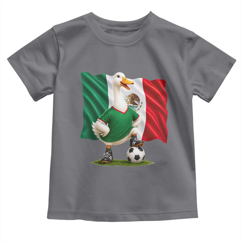 Merlin the Duck Mexico Flag Soccer Player Toddler T Shirt Mexican Pride Football Fans