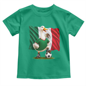 Merlin the Duck Mexico Flag Soccer Player Toddler T Shirt Mexican Pride Football Fans