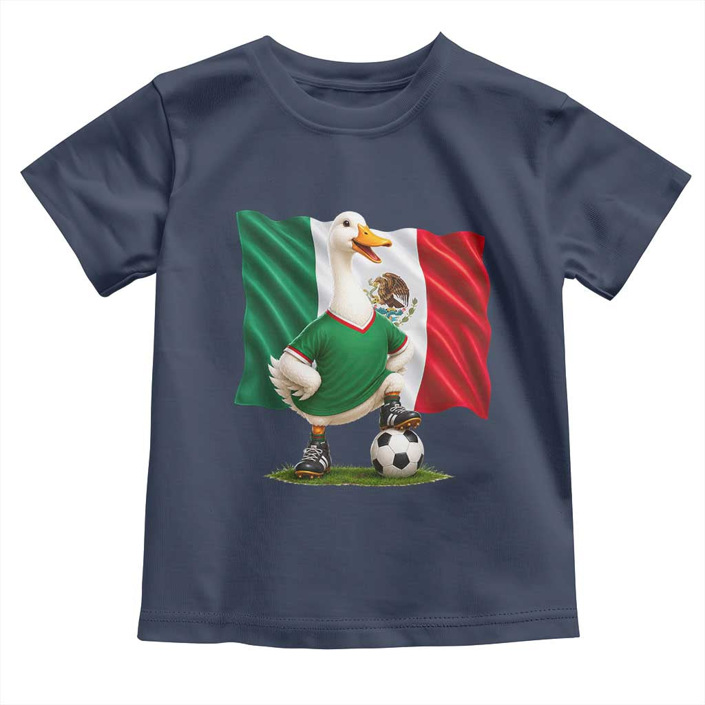 Merlin the Duck Mexico Flag Soccer Player Toddler T Shirt Mexican Pride Football Fans