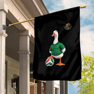 Merlin the Duck Soccer Player Mexico Fans Garden Flag Mexican Sports Futbol Lovers Viral Animal in Green Jersey Graphic