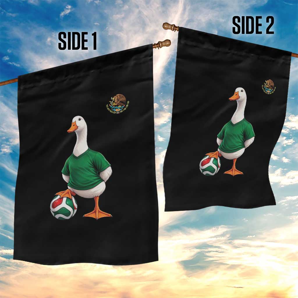 Merlin the Duck Soccer Player Mexico Fans Garden Flag Mexican Sports Futbol Lovers Viral Animal in Green Jersey Graphic