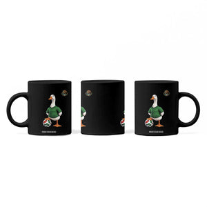 Merlin the Duck Soccer Player Mexico Fans Coffee Mug Mexican Sports Futbol Lovers Viral Animal in Green Jersey Graphic