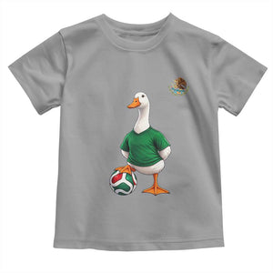 Merlin the Duck Soccer Player Mexico Fans Toddler T Shirt Mexican Sports Futbol Lovers Viral Animal in Green Jersey Graphic