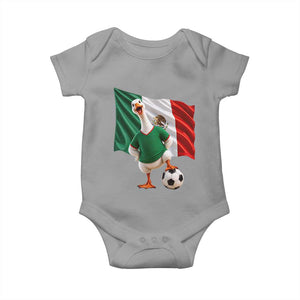 Funny Screaming Merlin the Duck Baby Onesie Mexico Soccer Flag Football Fans