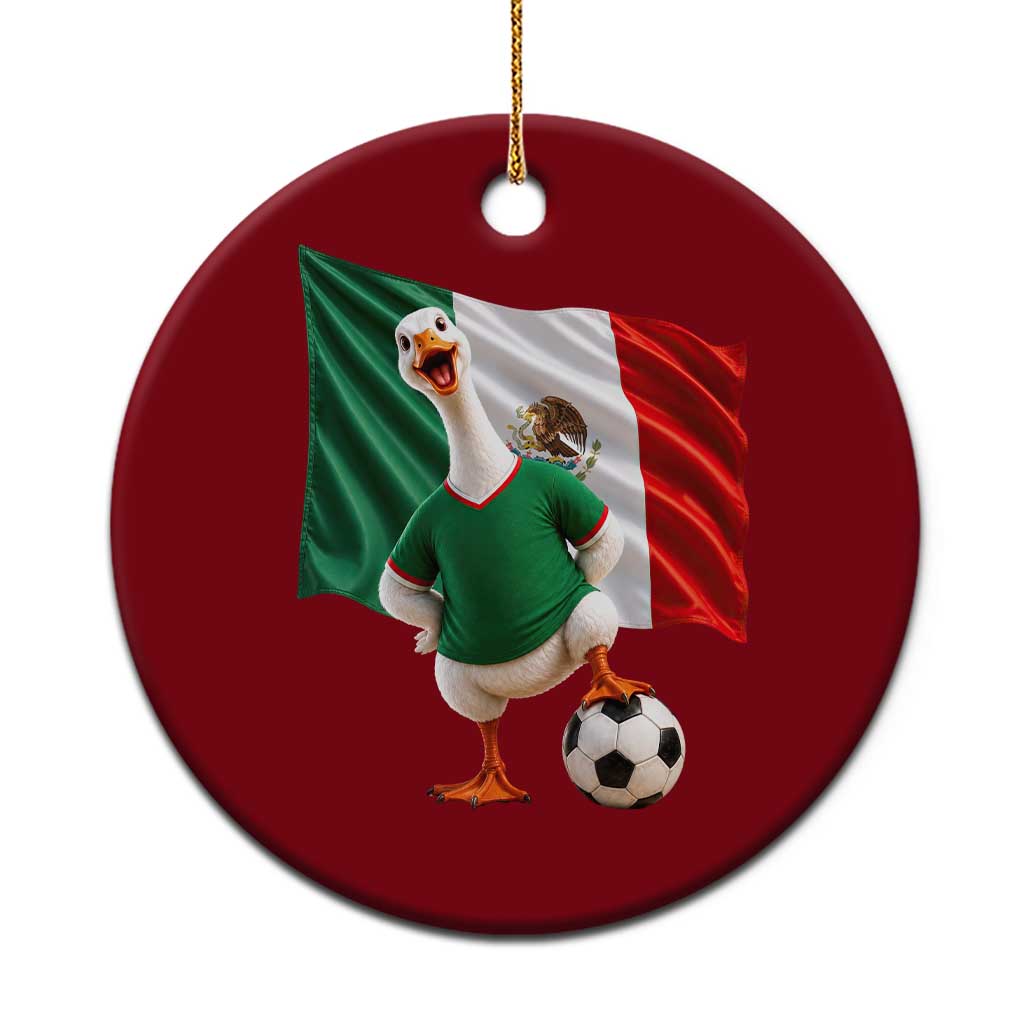 Funny Screaming Merlin the Duck Ceramic Ornament Mexico Soccer Flag Football Fans TS02 1pc Red Print Your Wear