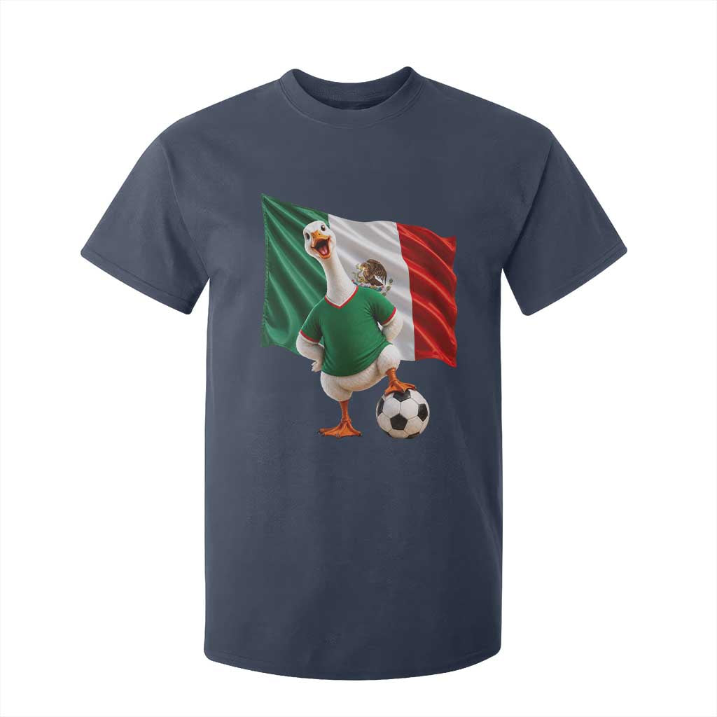 Funny Screaming Merlin the Duck T Shirt For Kid Mexico Soccer Flag Football Fans