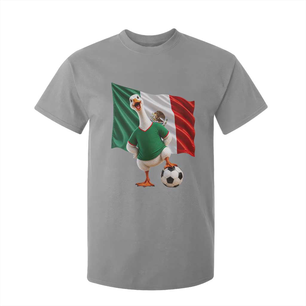 Funny Screaming Merlin the Duck T Shirt For Kid Mexico Soccer Flag Football Fans