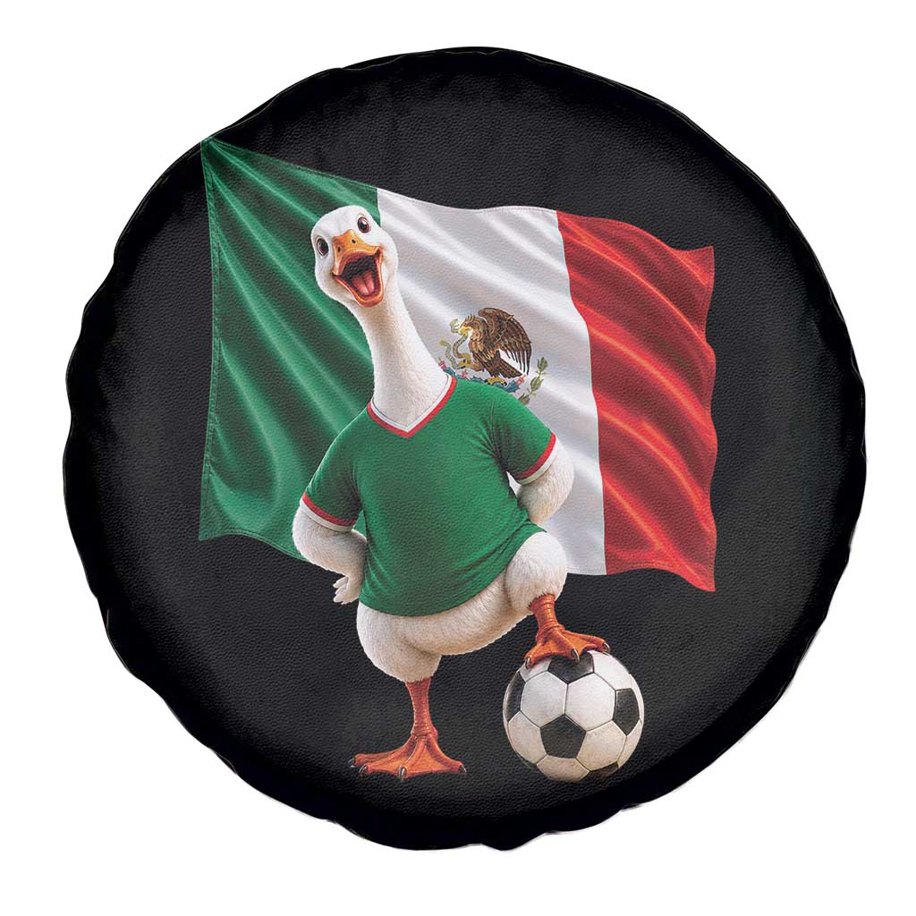 Funny Screaming Merlin the Duck Spare Tire Cover Mexico Soccer Flag Football Fans