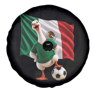 Funny Screaming Merlin the Duck Spare Tire Cover Mexico Soccer Flag Football Fans