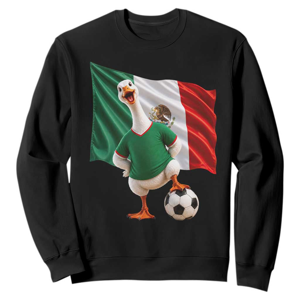 Funny Screaming Merlin the Duck Sweatshirt Mexico Soccer Flag Football Fans