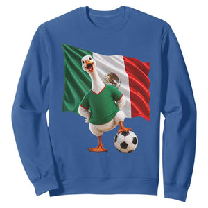 Funny Screaming Merlin the Duck Sweatshirt Mexico Soccer Flag Football Fans