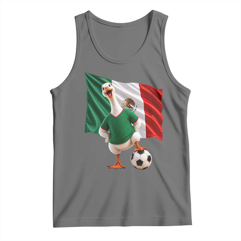 Funny Screaming Merlin the Duck Tank Top Mexico Soccer Flag Football Fans