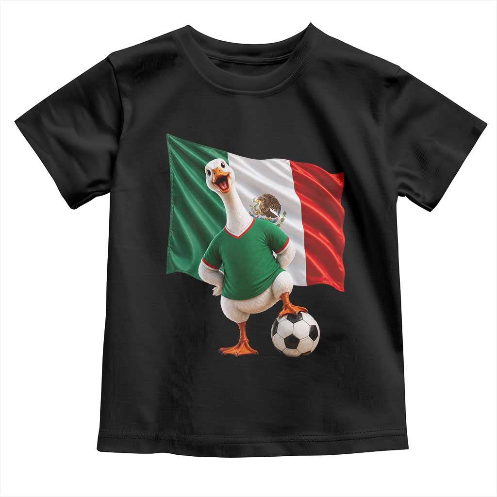 Funny Screaming Merlin the Duck Toddler T Shirt Mexico Soccer Flag Football Fans