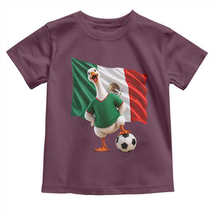 Funny Screaming Merlin the Duck Toddler T Shirt Mexico Soccer Flag Football Fans