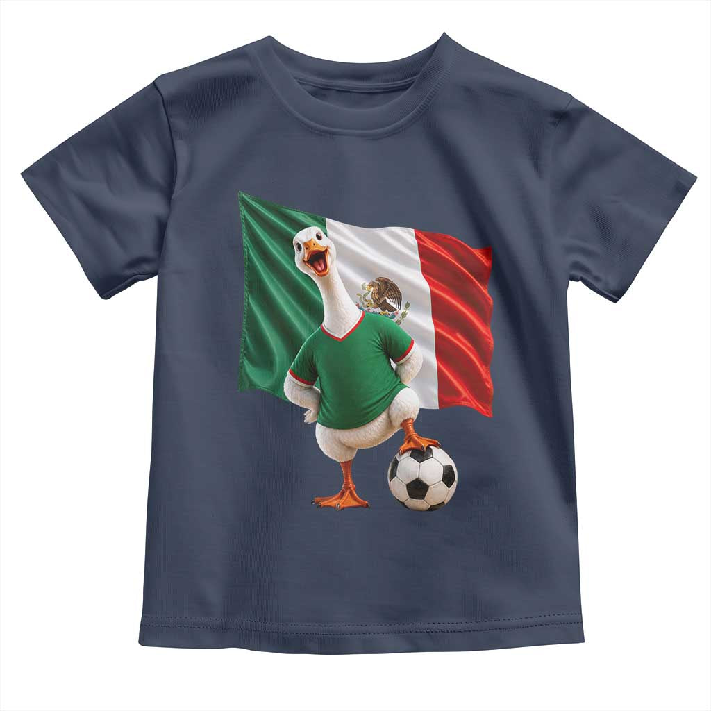 Funny Screaming Merlin the Duck Toddler T Shirt Mexico Soccer Flag Football Fans