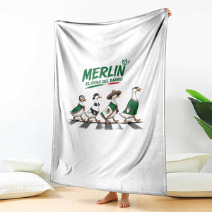 Merlin the Ducks Crosswalk Walk Parody Throw Blanket El Idolo Del Barrio Mexico Duck Soccer Football Fans