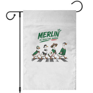 Merlin the Ducks Crosswalk Walk Parody Garden Flag El Idolo Del Barrio Mexico Duck Soccer Football Fans