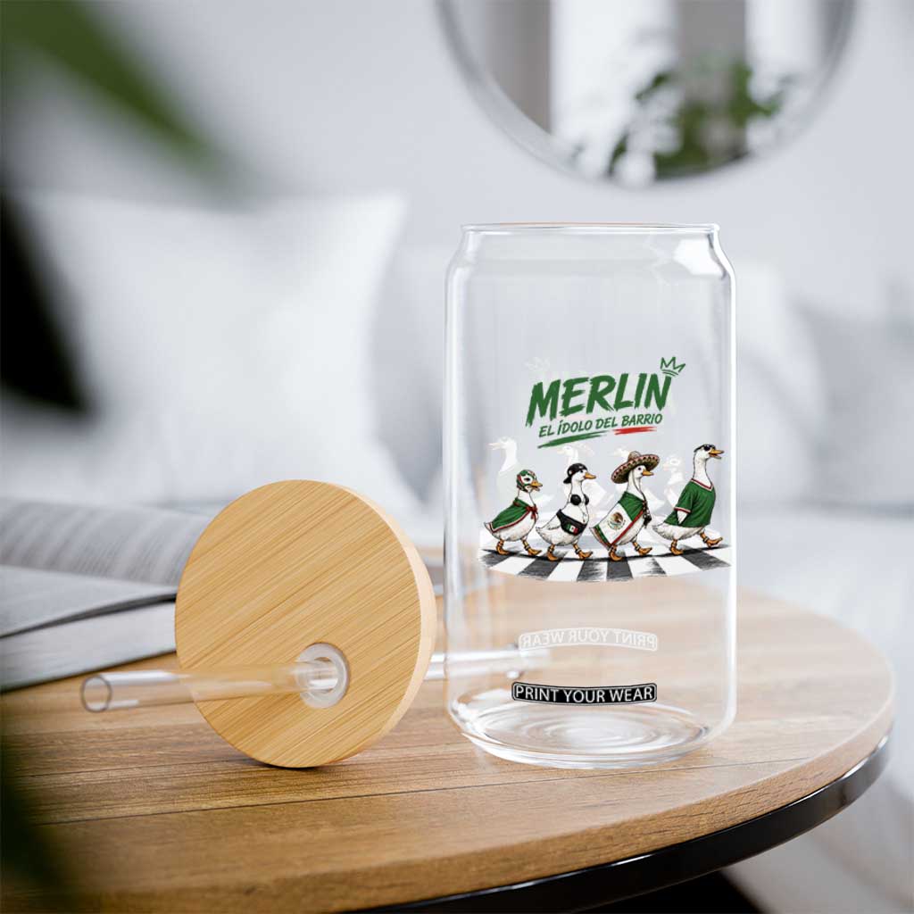 Merlin the Ducks Crosswalk Walk Parody Glass Can El Idolo Del Barrio Mexico Duck Soccer Football Fans