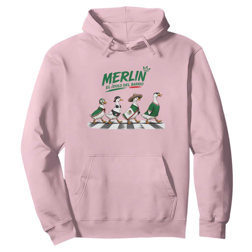 Merlin the Ducks Crosswalk Walk Parody Hoodie El Idolo Del Barrio Mexico Duck Soccer Football Fans
