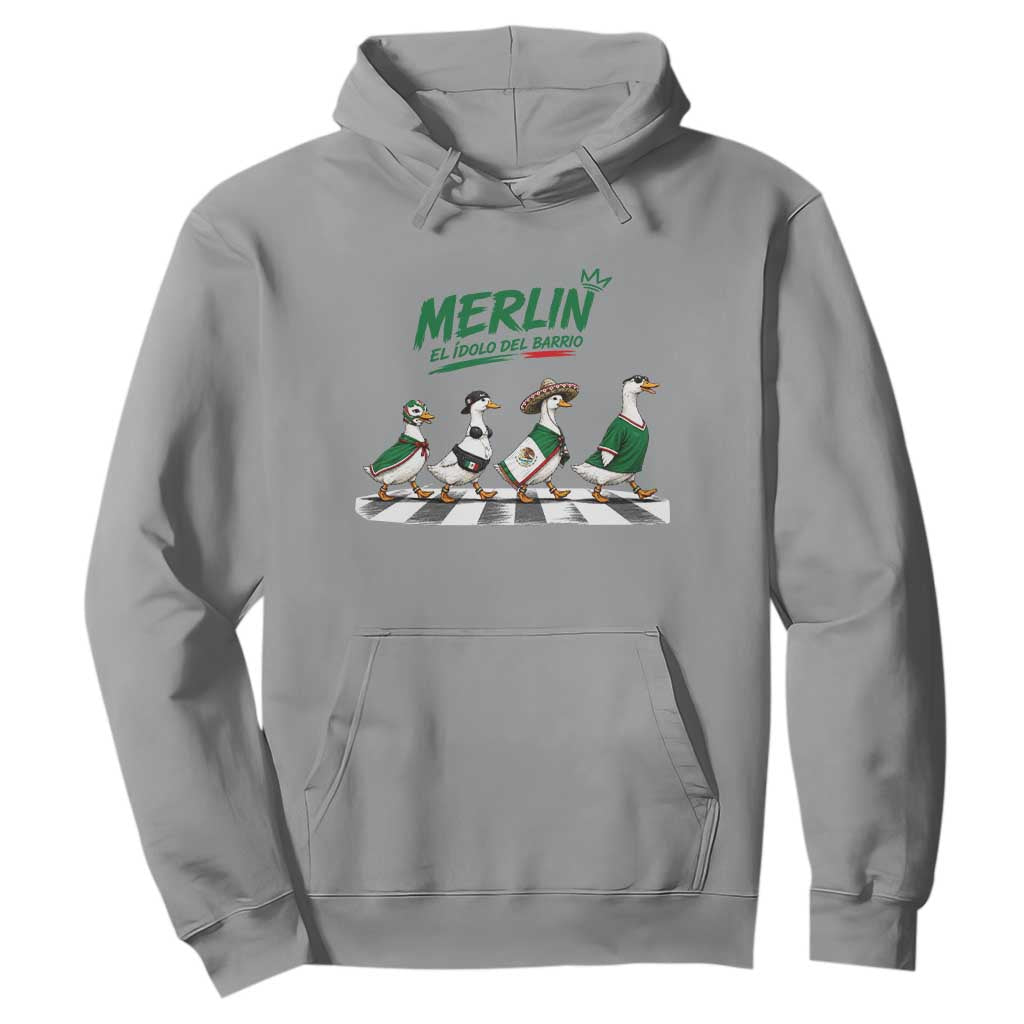 Merlin the Ducks Crosswalk Walk Parody Hoodie El Idolo Del Barrio Mexico Duck Soccer Football Fans