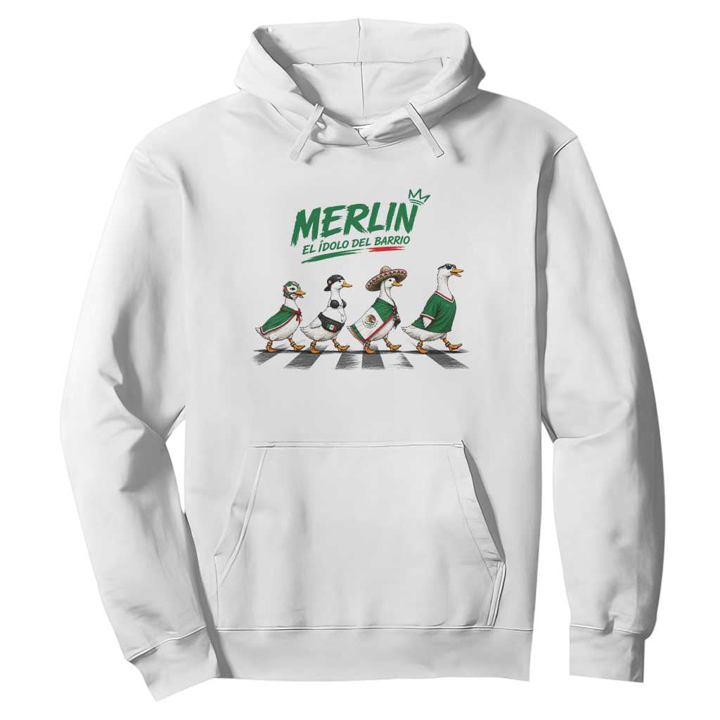 Merlin the Ducks Crosswalk Walk Parody Hoodie El Idolo Del Barrio Mexico Duck Soccer Football Fans