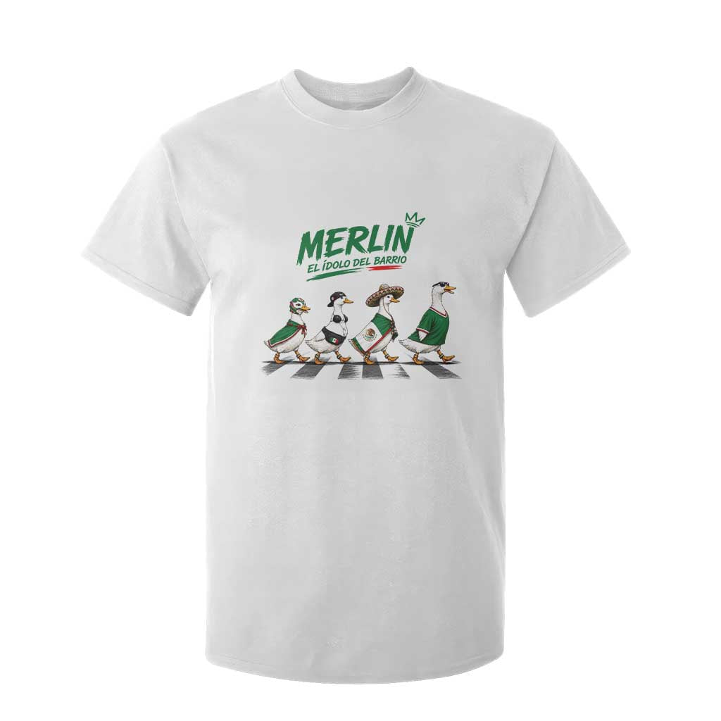 Merlin the Ducks Crosswalk Walk Parody T Shirt For Kid El Idolo Del Barrio Mexico Duck Soccer Football Fans